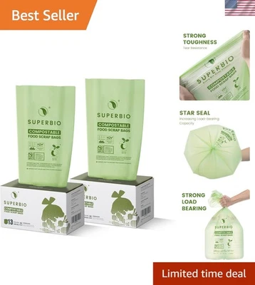 Biodegradable 13 Gal Waste Bags, 50 Ct x2, BPI Certified - Image 1 of 4