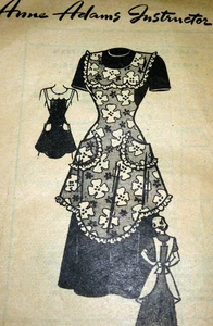 *LOVELY VTG 1940s APRON ANNE ADAMS Sewing Pattern BUST 36-38 - Picture 1 of 1