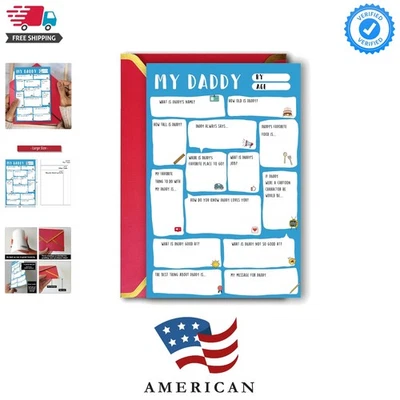 Папа отцов день карта, смешной отцов день подарок, папа подарок от сына дочери, Fath... - Изображение 1 из 4