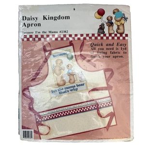 DAISY KINGDOM NOS NIP Vintage Cut and Sew Apron Because I'm the Mama Bear #2382 - Picture 1 of 2