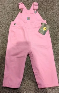 NWT Light Pink Baby Carhartt Overalls 12Months  - Imagen 1 de 3