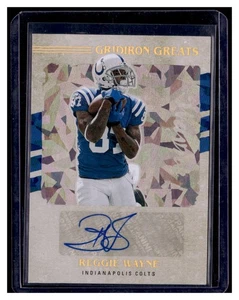 2023 Donruss Gridiron Greats Autograph #GG98 Reggie Wayne AUTO COLTS - Picture 1 of 2