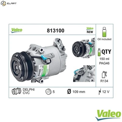 COMPRESSOR AIR CONDITIONING 813100 FOR HOLDEN VAUXHALL ZAFIRA/Mk/II ASTRA  HSV - Image 1 of 4