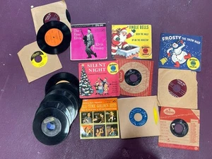 Vintage 45’s Record Collection / Elvis , Christmas , 21 Total - Picture 1 of 4