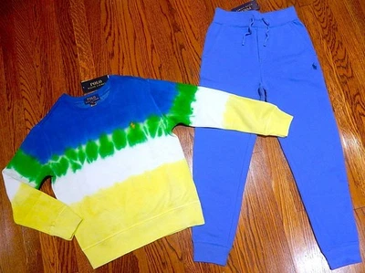 POLO RALPH LAUREN AUTHENTIC BOYS BRAND NEW ORIGINAL 2Pc SWEATSUIT Sz S (8), NWT - Image 1 of 4
