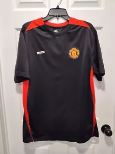Manchester United Soccer Jersey Size XL Black & Red Futbol Shirt - Picture 1 of 6