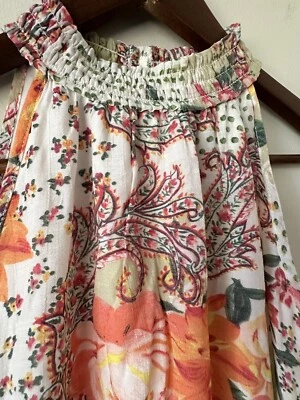 Vestido de Verano Mlle Gabrielle Mujer Pequeño Colorido Floral Cachemira Forrado con Retazos Foto 1 de 4