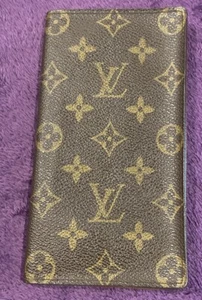 Louis Vuitton Vintage Long Wallet, Checkbook Card Holder Monogram Canvas - Picture 1 of 5
