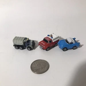 Vintage Micro Machines Red Rescue Truck SFFD US Army 1989 1986 Classic Rare LOT - Picture 1 of 7