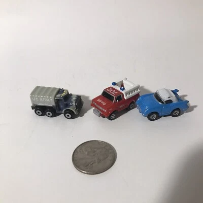 Vintage Micro Machines Red Rescue Truck SFFD US Army 1989 1986 Classic Rare LOT - Image 1 of 4