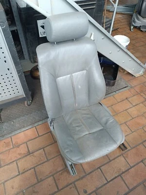 Originale BMW 5er E39 Sedile Conducente Elettrico IN Pelle Grigio Frontale SX - Bild 1 von 4