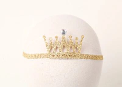 Diadema para bebé con corona brillante | Diadema con corona | Diadema para bebé | Accesorio para bebé Foto 1 de 4