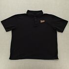 Gildan Dry Blend Mens Polo Shirt Short Sleeve Embroidered Logo PRIME Black Sz XL