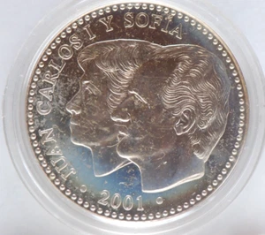 Spain, 2001, 2000 Pesetas, KM107,  .5353 oz., BU, *FOUND RELISTED*, 4-13 - Picture 1 of 2
