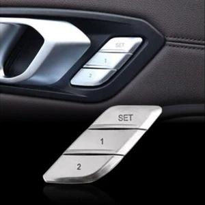 3PCS Silver Plastic Interior Seat Memory Button Cover Fits 19-24 G20 M340i 330i - Picture 1 of 3
