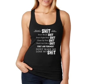 Camiseta sin mangas para mujer Mamá Lista Mierda Mamá Divertida Esposa Día de la Madre Regalo Corredor-Back - Imagen 1 de 7