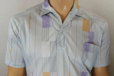 Vtg 1970's Paul Howard California Polo ReTrO ULtRa MOD DiScO Shirt M L 46 - Image 1 of 4