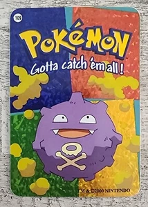 Tarjeta adhesiva holográfica de prisma expendedora de Pokémon Koffing 109 - Imagen 1 de 2