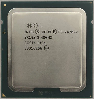 Intel Xeon E5-2470 V2 SR19S 2.4 GHz 10cores 20Threads 95W LGA-1356 CPU Processor - Image 1 of 2