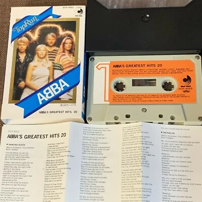 ABBA ABBA's Greatest Hits 20-Top Run JAPAN CASSETTE DCP-4003 w/ SLIP CASE+INSERT - Image 1 of 4