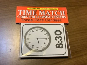 Montessori - Time Match - Karten für Lernzentrum - dreiteiliges Kartenset  - Bild 1 von 3