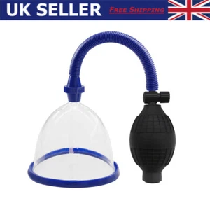 Female Pussy Breast Pump Vacuum Suction Cup Sucker Tow Cups Enhancer Manual S/L - Picture 1 of 13