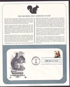 Scott #2489 Squirrel Artcraft FDC Milwaukee, WI 06/25/1993 Postal Commemorative - Picture 1 of 1