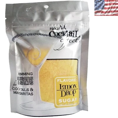Azúcar con sabor a limón para cócteles - Azúcar rimante perfecta en bote de 5 OZ Foto 1 de 4