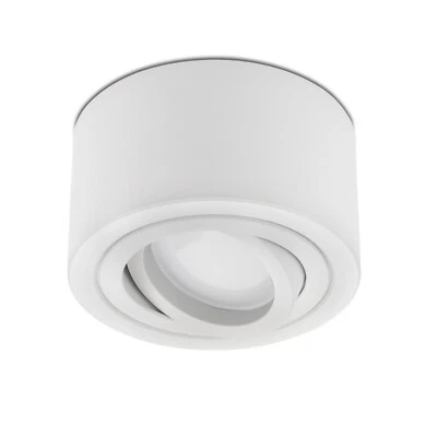 Deckenspot Aufbauspot Aufbaustrahler weiß rund + LED 5W 230V dimmbar - lambado® - Bild 1 von 4