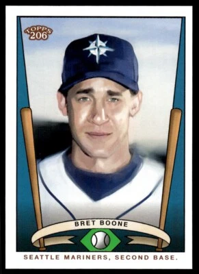 2002 Topps 206 Team Series 1 Bret Boone Seattle Mariners #T206-9 - Image 1 of 2