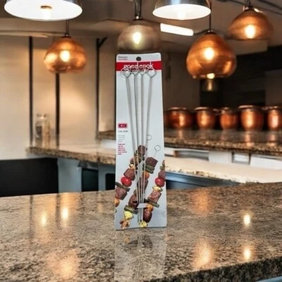 NIB Good Cook Set of 4 Skewers Stainless Steel Veggies Grilling Skewers - Image 1 of 2