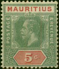 Mauritius 1932 5c Grey & Carmine SG227 Die I Fine LMM (2)