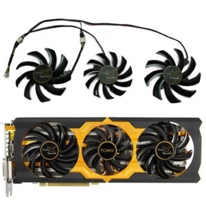 75mm + 85mm Sapphire TOXIC R9 270X 280X Tri-X Graphics Card Fan Replacement R190 - Picture 1 of 6