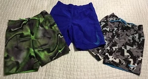 Nike Shorts Lot of (3) Boys Small (8/9) Lined Gym Sports Swim Beach Outdoors - Picture 1 of 13