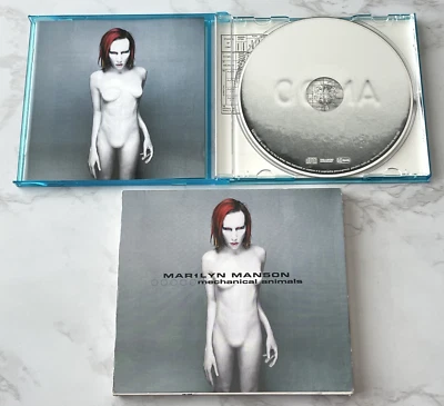 Marilyn Manson Mechanical Animals CD GERMANY IMPORT! w/Slipcase! BLUE CASE! RARE - Image 1 of 4