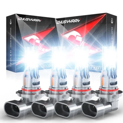 Combo kit de bombillas altas bajas para furgoneta Nissan Quest S 2004-2009 4 puertas LED Foto 1 de 4