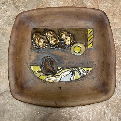 Religious Handmade Enamel Wall Plaque Son Of God Artist J. Chappelle 1980 - Image 1 of 3