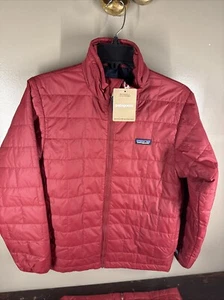 NEW! PATAGONIA Kid Youth Boy Girl Nano Puff Brick Quilt Jacket. Wax Red Size XL - Picture 1 of 5
