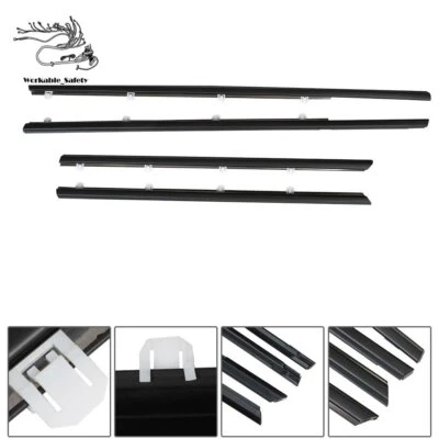 Cinturón de sellado de moldura de ventana resistente al clima para Honda Civic 2012 2013-2015 sedán Foto 1 de 4
