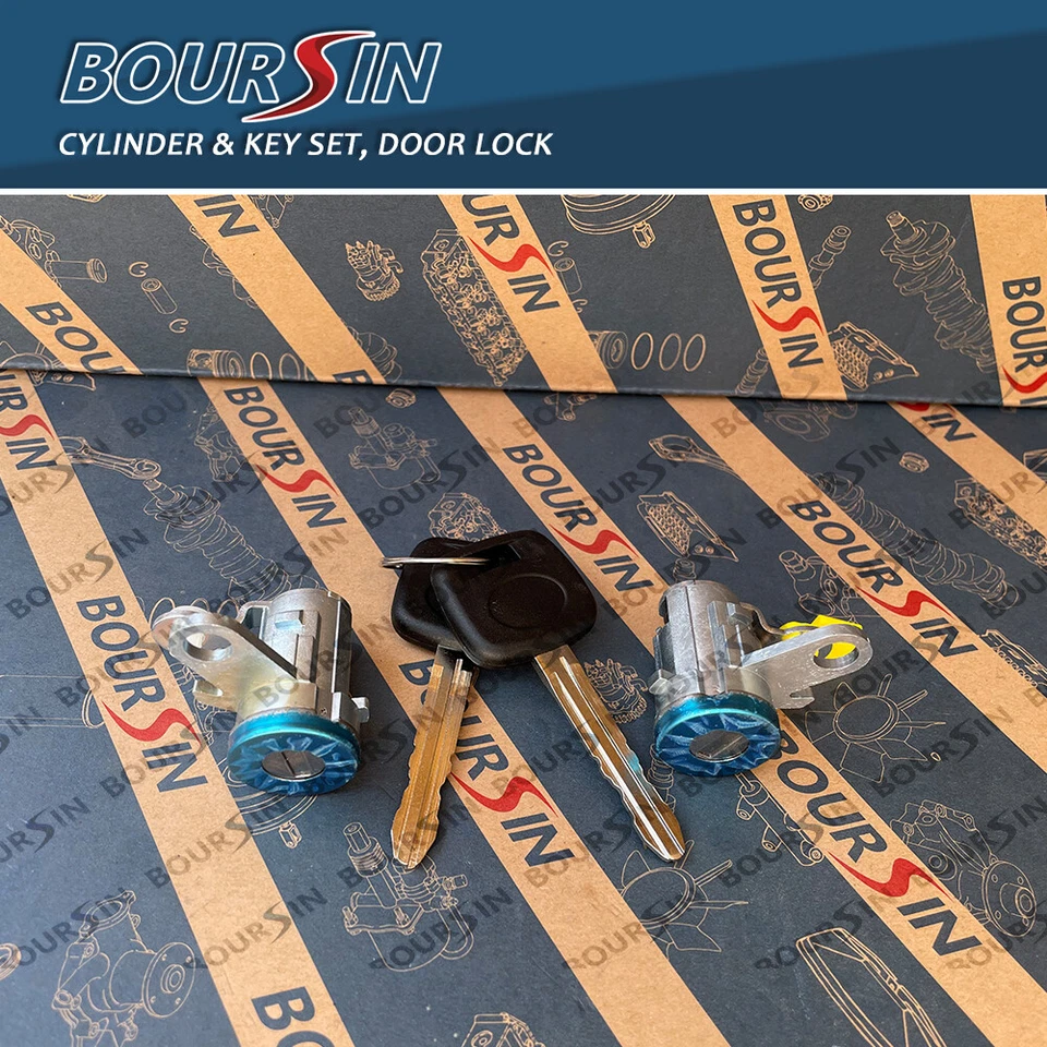 Juego de llaves de cilindro de cerradura de puerta para Toyota Tacoma 2.4L 2.7L 3.4L 98-04 izquierda/derecha Foto 1 de 1