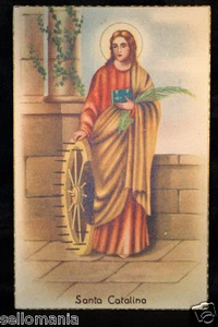 ANTIGUA POSTAL SANTA CATALINA OLD SAINT CATALINA HOLY CARD CC65 - Foto 1 di 1
