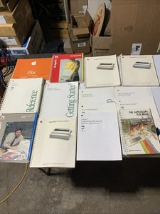 Lot de 14 guides et manuels Apple Macintosh iMac AppleSoft vintage - Photo 1/12