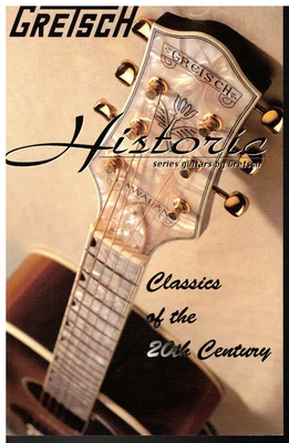 VTG 1990s GRETSCH HISTORIC SERIES GUITARS CATALOG/BROCHURE! CLASSIC MODELS SPECS - Image 1 of 4