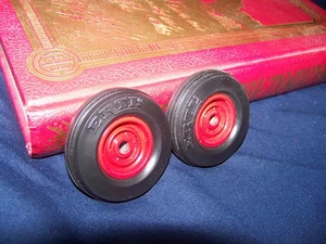 Parts, International 1066 C/E front wheels, 1/16, Ertl, Metal rims, Custom IH - Picture 1 of 2