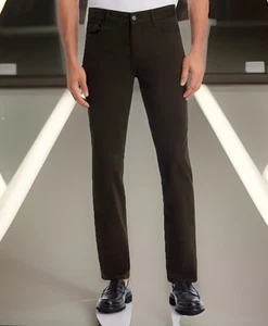 $245 VINCE Pants Men 34x28” Flat Front Ankle Cuffed Hem Cotton Silk Linen Blend - Picture 1 of 16