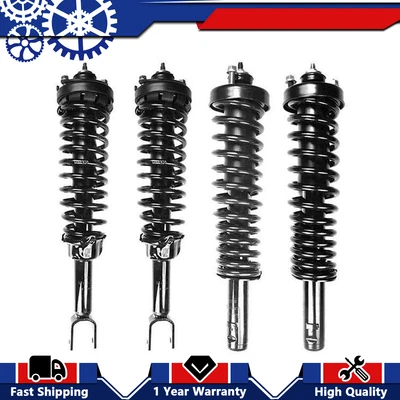 Paquete completo de 4 resortes de puntales delanteros y traseros para Honda Civic_SK 1996-2000 Foto 1 de 4