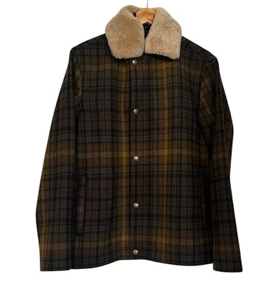 Pendleton Men’s Plaid Silverton Coat Size S 100% Virgin Wool Brown - Image 1 of 4