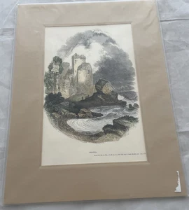 Cesarea Maritama Isreal 1834 LITOGRÁFICO Grabado Tintado Impresión - Imagen 1 de 6