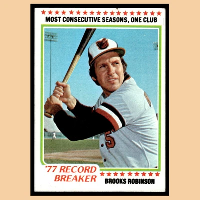 Brooks Robinson #4 1978 Topps Baltimore Orioles Baseball Card MLB EX - Image 1 of 4