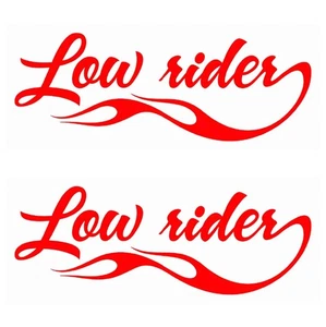 Low Rider Fancy Flame Car Bike Van Truck Boat Vinyl Graphic NEO00591 - Picture 1 of 2